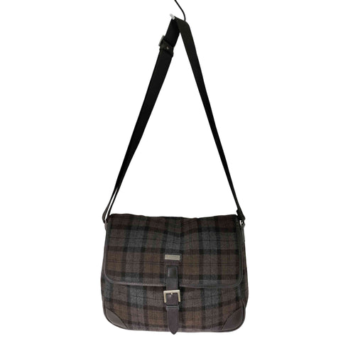 バーバリーブルーレーベル BURBERRY BLUE LABEL レザー切替 チェック ショルダーバッグ レディース