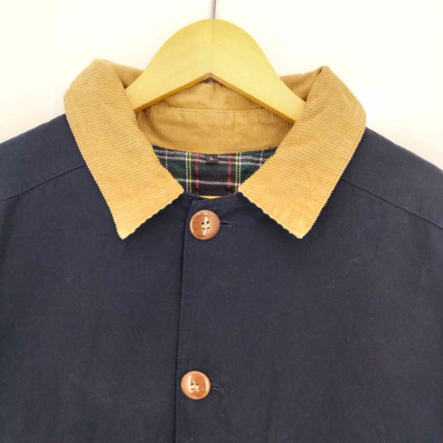 テンプテーション Temptation 裏地チェック 襟コーデュロイ切替 ハンティングジャケット メンズ import:L