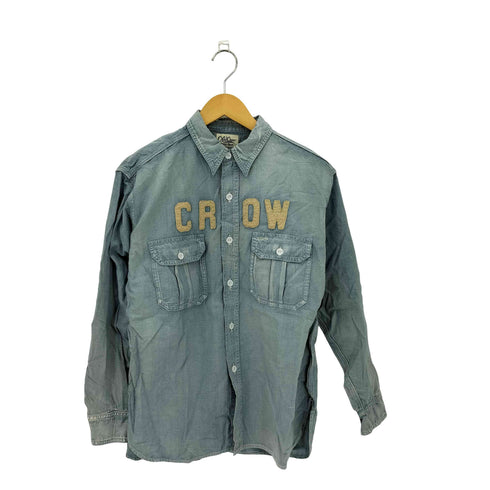 オールドクロウ OLD CROW CROW L/S Work Shirts クロウロングスリーブワークシャツ インディゴ メンズ M