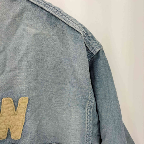オールドクロウ OLD CROW CROW L/S Work Shirts クロウロングスリーブワークシャツ インディゴ メンズ M