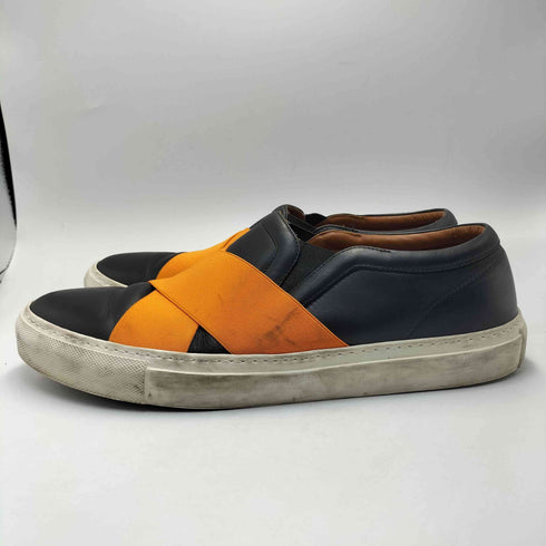 ジバンシィ GIVENCHY イタリア製 クロスストラップ レザー スリッポン メンズ