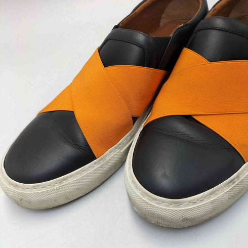 ジバンシィ GIVENCHY イタリア製 クロスストラップ レザー スリッポン メンズ