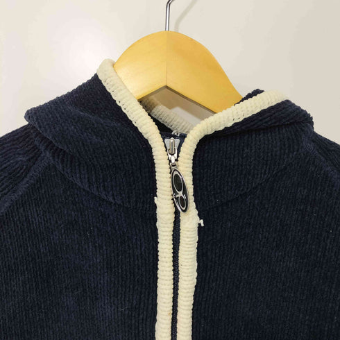 オーシャンパシフィック Ocean Pacific 90s ワンポイント バイカラー ラグラン ジップアップ ニットパーカー メンズ JPN:M