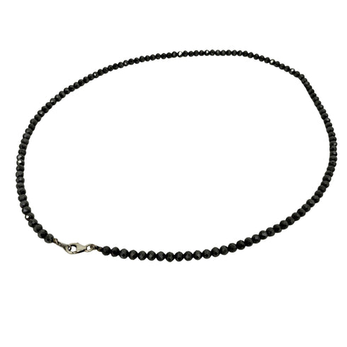 ビーズネックレス シルバー刻印 メンズ