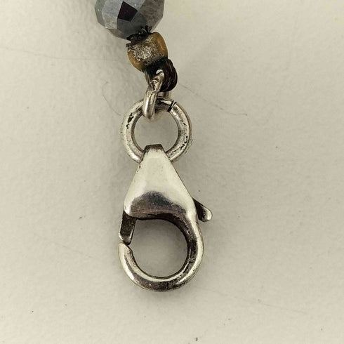 ビーズネックレス シルバー刻印 メンズ