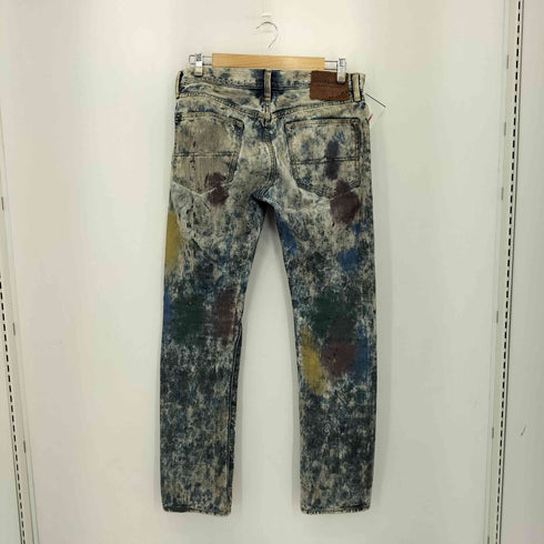 デニムアンドサプライラルフローレン DENIM&SUPPLY RALPH RAUREN Paint Slim Denim Pants ペイント加工 ダメージ デニムパンツ メンズ 32/34