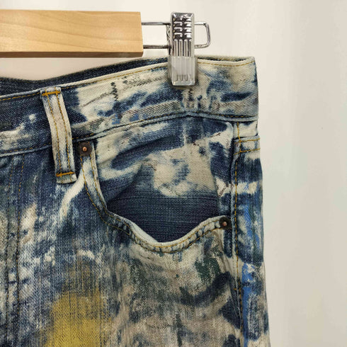 デニムアンドサプライラルフローレン DENIM&SUPPLY RALPH RAUREN Paint Slim Denim Pants ペイント加工 ダメージ デニムパンツ メンズ 32/34