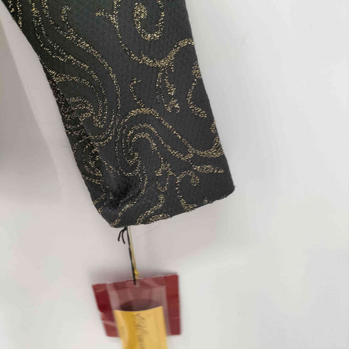 MADAM RITUKO マダムリツコ シルク混 ラメ 総柄 チャイナシャツ レディース JPN:M