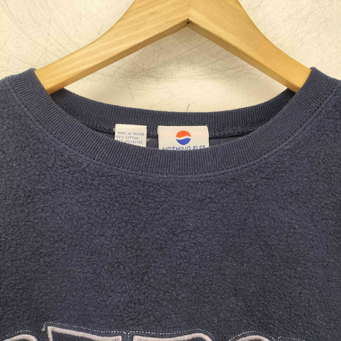 ペプシコーラ PEPSI COLA 90-00s ロゴ刺繍 裏返し生地 スウェット メンズ import:M
