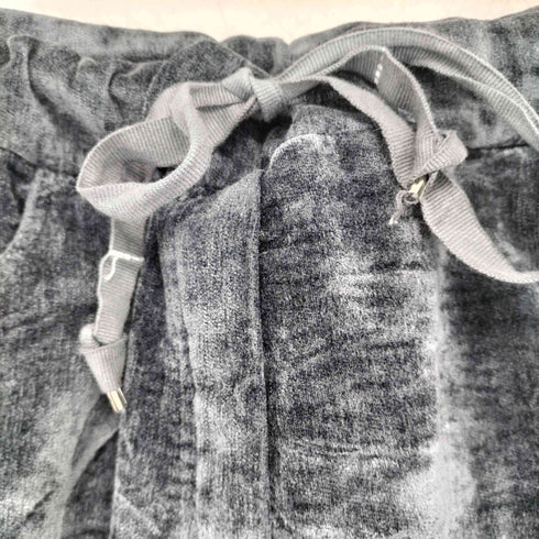 イタリア製 ベロアスタッズパンツ レディース