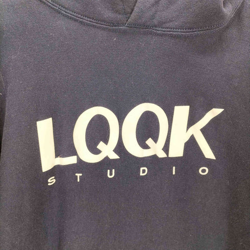 ルックスタジオ LQQK STUDIO SIGNATURE SNAP FLEECE HOODIE メンズ JPN:XL