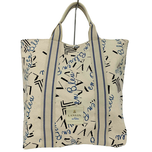 ランバンオンブルー LANVIN en Bleu 総柄 キャンバストートバッグ レディース