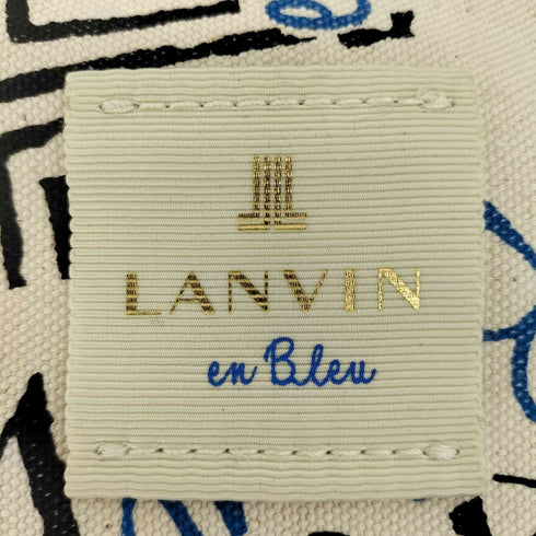 ランバンオンブルー LANVIN en Bleu 総柄 キャンバストートバッグ レディース