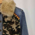 デシグアル Desigual Denim jacket with faux fur collar レディース 36