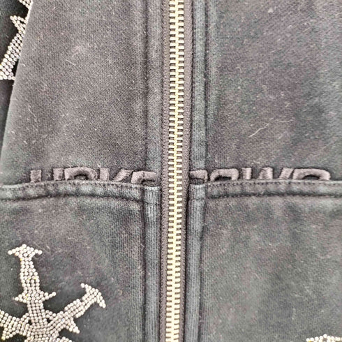 アンノウン UNKNOWN Dagger Rhinestone Zip Hoodie メンズ import:L