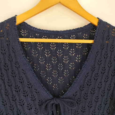 ティーナジョジュン TINA:JOJUN フロントリボン ニットカーディガン レディース JPN:M