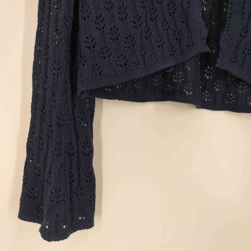 ティーナジョジュン TINA:JOJUN フロントリボン ニットカーディガン レディース JPN:M