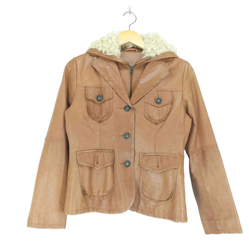 lamb leather ラムレザージャケット レディース JPN:L