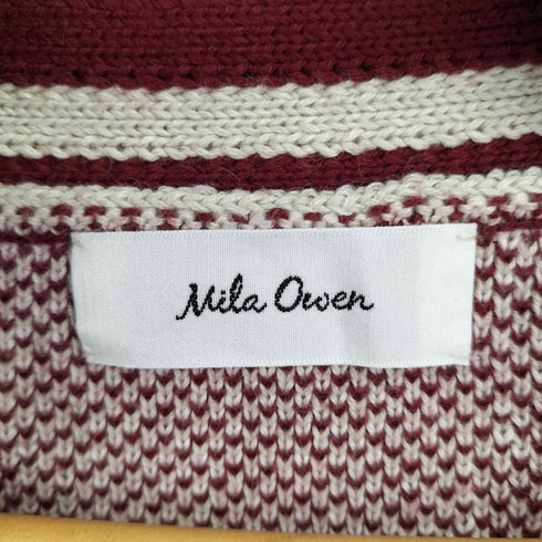 ミラオーウェン Mila Owen ダイヤ柄ミドルカーディガン レディース JPN:1