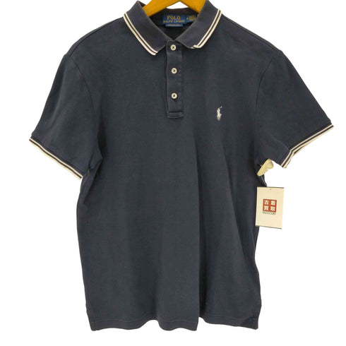 ポロラルフローレン POLO RALPH LAUREN CUSTOM SLIM FIT ポニー 刺繍 ヘムライン ポロ シャツ レディース import:M