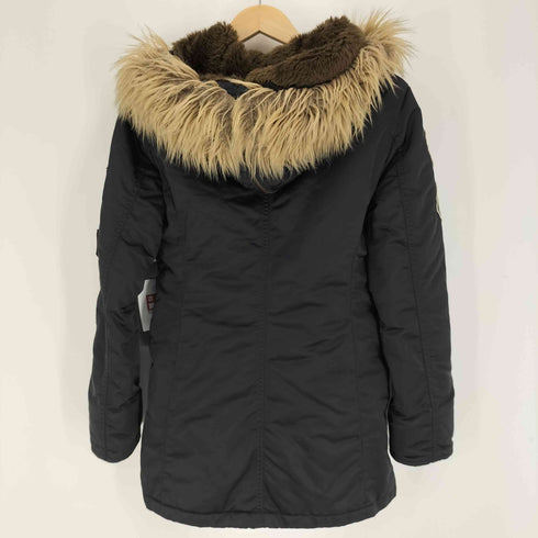 ヒステリックグラマー HYSTERIC GLAMOUR 00S N3B 初期モデル PRIMALOFT フェイクファー ワッペン 中綿 フライト モッズコート レディース