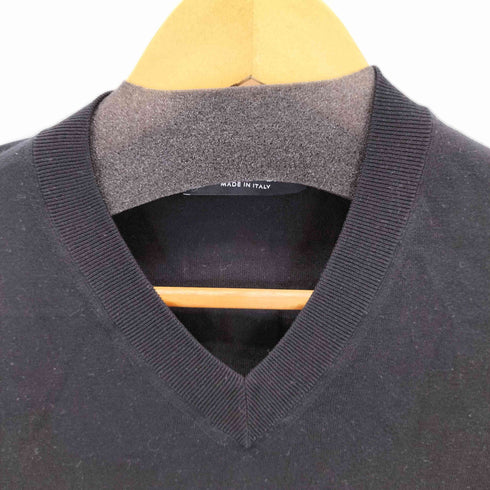 ドルチェアンドガッバーナ DOLCE&GABBANA シルク100% Vネックニット メンズ JPN:44