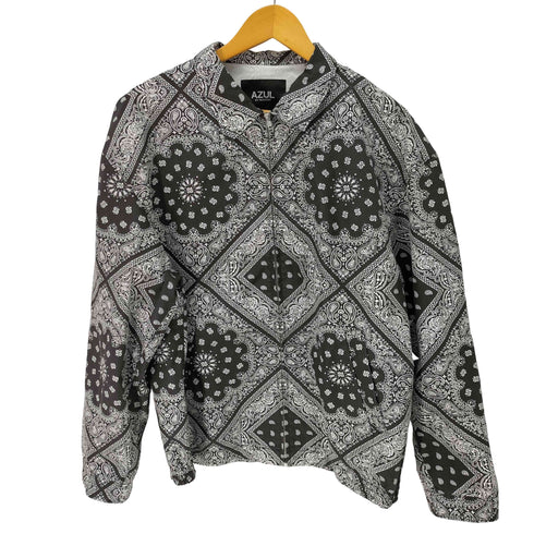 アズールバイマウジー AZUL by moussy BANDANA TRUCKER JACKET バンダナ柄 ペイズリー メンズ JPN:M