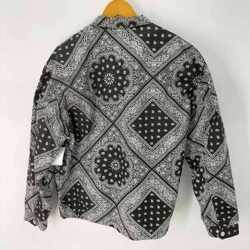 アズールバイマウジー AZUL by moussy BANDANA TRUCKER JACKET バンダナ柄 ペイズリー メンズ JPN:M