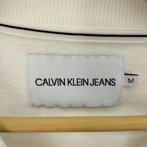 カルバンクラインジーンズ Calvin Klein Jeans ロゴプリント 切替 マルチカラー L/S クルーネック スウェット レディース import:M