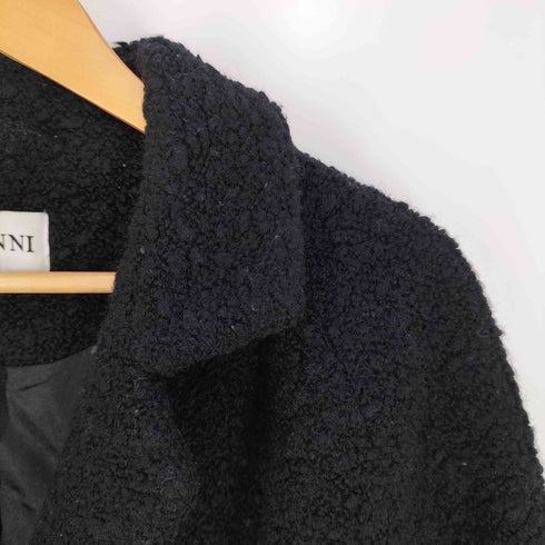 ガニー Ganni ウール ベルト付き ブークレーコート レディース import:XS