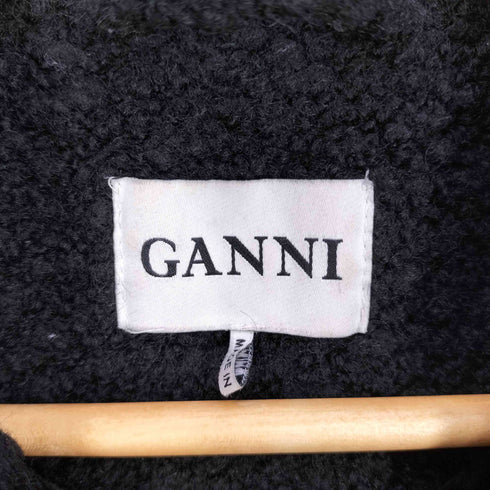 ガニー Ganni ウール ベルト付き ブークレーコート レディース import:XS