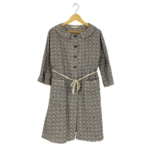 コンジェペイエアデュートリステス conges payes ADIEU TRISTESSE コットンリネン リーフ リボン付きコート レディース JPN:38