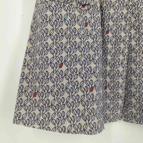 コンジェペイエアデュートリステス conges payes ADIEU TRISTESSE コットンリネン リーフ リボン付きコート レディース JPN:38