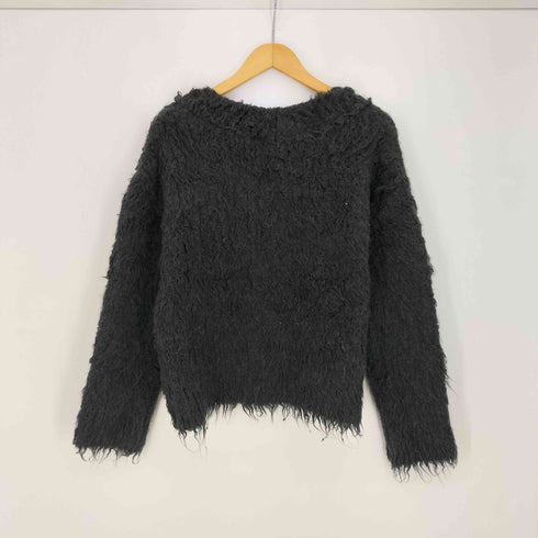 ダズリン dazzlin 25aw リップルカールVネックニット レディース FREE