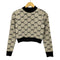 ムルーア MURUA 25aw モノグラムバイカラーニット レディース FREE