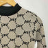 ムルーア MURUA 25aw モノグラムバイカラーニット レディース FREE