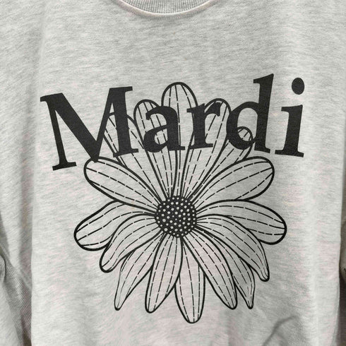 マルディメクルディ Mardi Mercredi フラワーロゴ プリントスウェットプルオーバー レディース