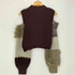 ムルーア MURUA 25aw マテリアルMIXショルダーオープンニット レディース FREE