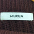 ムルーア MURUA 25aw マテリアルMIXショルダーオープンニット レディース FREE