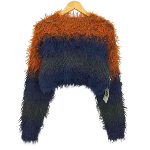 ムルーア MURUA 24aw シャギーボーダーニット レディース FREE