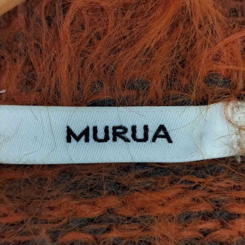 ムルーア MURUA 24aw シャギーボーダーニット レディース FREE