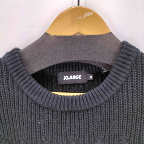 エクストララージ XLARGE DEFORMED CABLE CREWNECK KNIT メンズ JPN:M