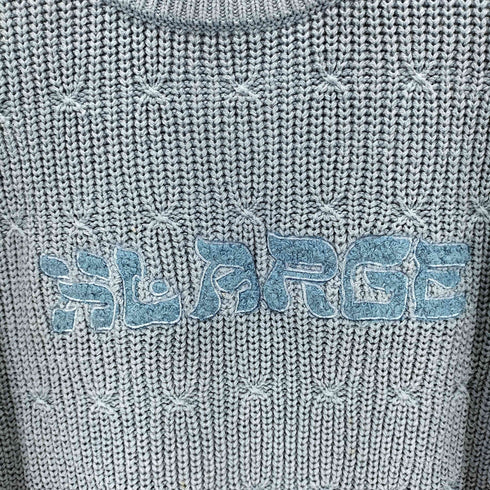 エクストララージ XLARGE DEFORMED CABLE CREWNECK KNIT メンズ JPN:M