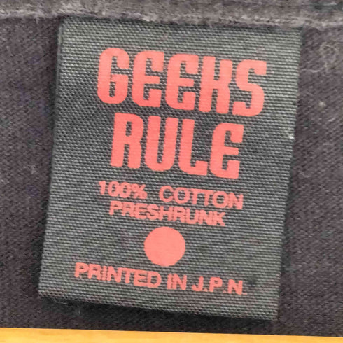 GEEKS RULE SEGA Silkscreen Printing T Shirt Black メンズ JPN:XL