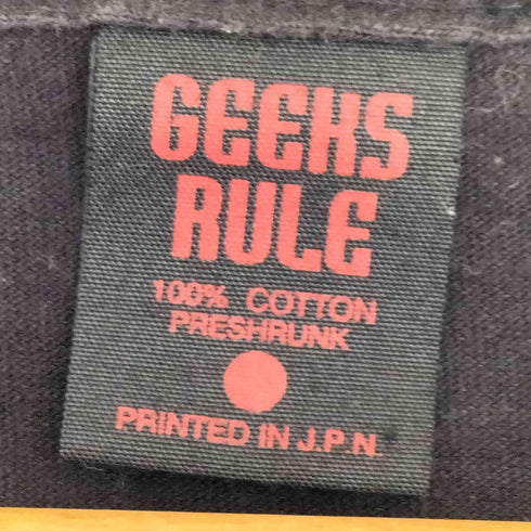 GEEKS RULE SEGA Silkscreen Printing T Shirt Black メンズ JPN:XL