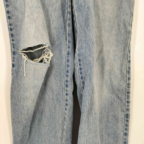 ザラ ZARA カッティングデニムジャンプスーツ レディース M