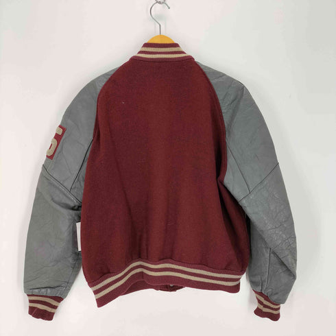 ディロング Delong レザー切替スタジアムジャンパー メンズ