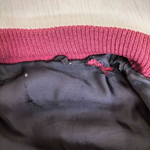 ディロング Delong レザー切替スタジアムジャンパー メンズ