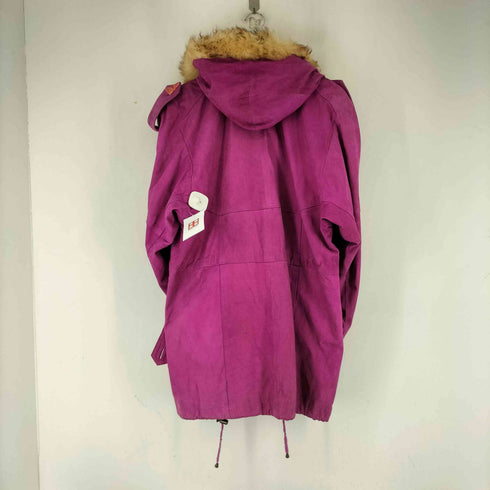 CAGLAR COLLECTION ファー付き リアルレザージャケット レディース JPN:M