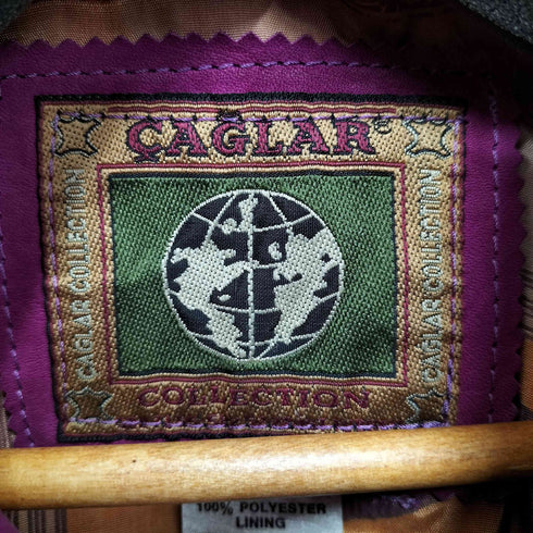 CAGLAR COLLECTION ファー付き リアルレザージャケット レディース JPN:M